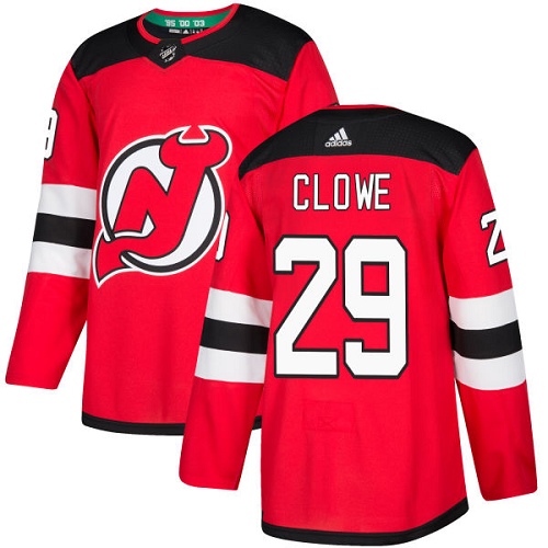 Adidas New Jersey Devils #29 Ryane Clowe Red Home Authentic Stitched Youth NHL Jersey